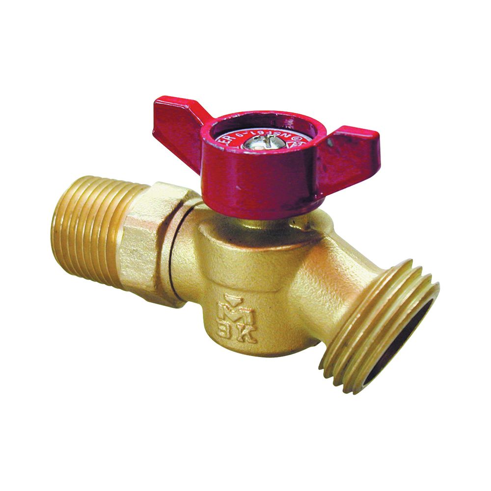Prosource 1/2 in. Male Iron Pipe No-Kink Hose Bibb