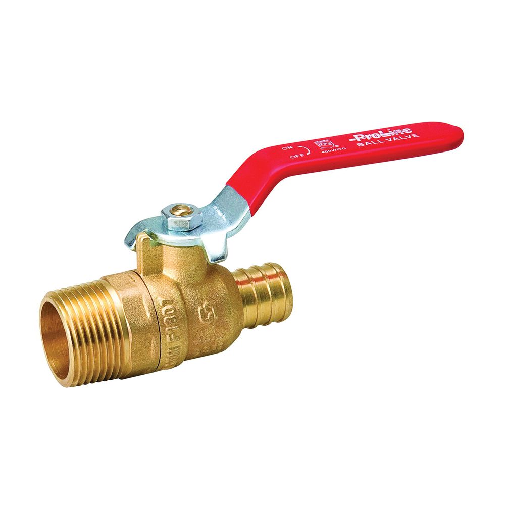 Prosource 3/4 in. Male Iron Pipe x PEX Brass Ball Valve