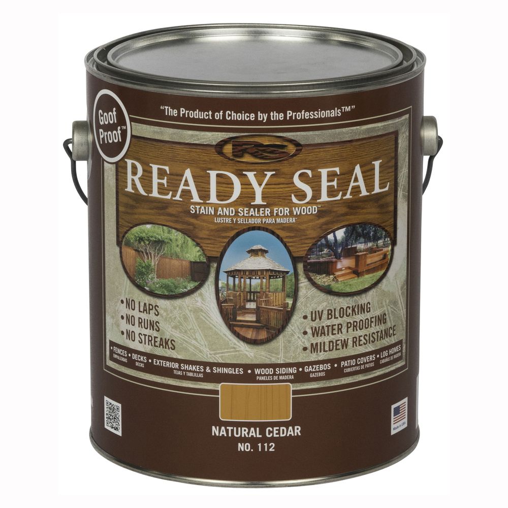 Ready Seal 1 gal. Natural Cedar Exterior Wood Stain and Sealer