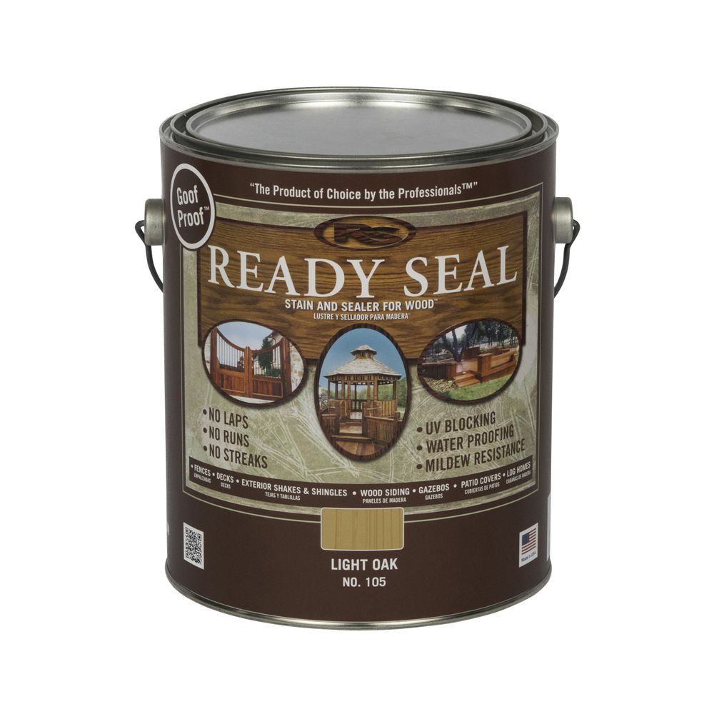 Ready Seal 1 gal. Light Oak Exterior Wood Stain and Sealer