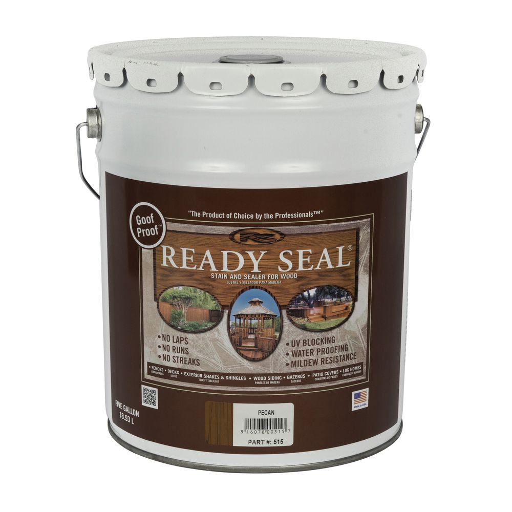 Ready Seal 5 gal. Pecan Exterior Wood Stain and Sealer