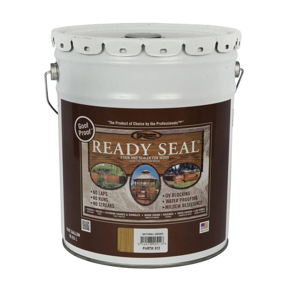 Ready Seal 5 gal. Natural Cedar Exterior Wood Stain and Sealer