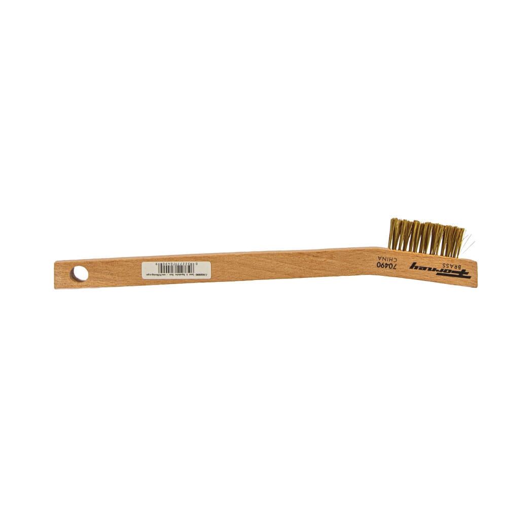 Forney 7-3/4 in. x 3/8 in. Brass Wire Scratch Brush
