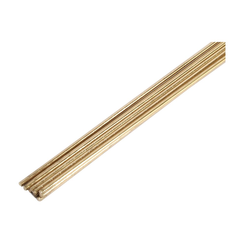 Forney 1/8 in. x 18 in. Brass Gas Brazing Rods, 10-Piece