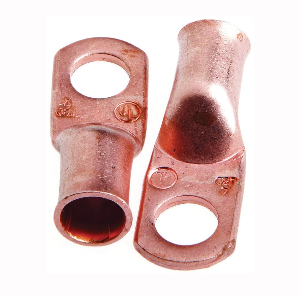 Forney 5/16 in. Stud #4 Copper Cable Lug, 2-Pack