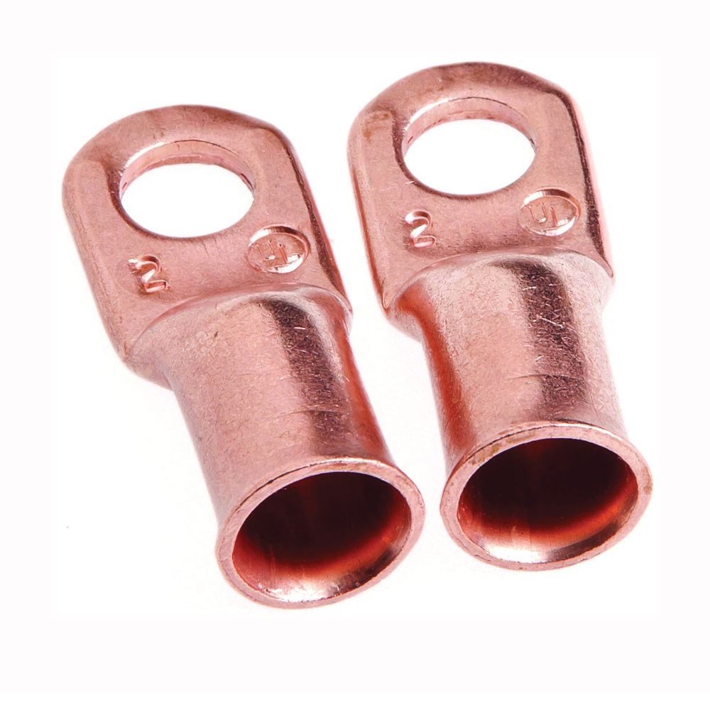 Forney 5/16 in. Stud #2 Wire Copper Cable Lug