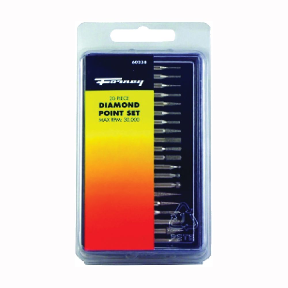 Forney 1/8 in. 20-Piece Diamond Point Set
