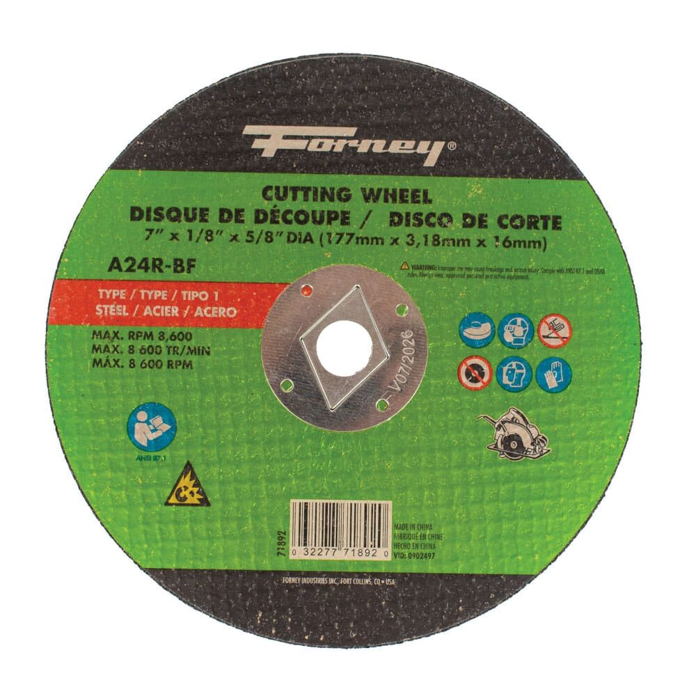 Forney 7 in. x 1/8 in. x 5/8 in. Type 1 Cut-Off Wheel