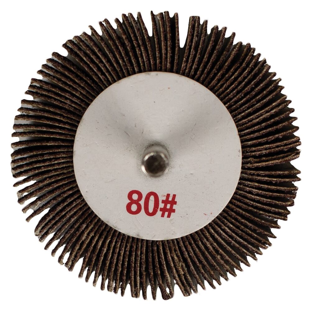 Forney 3 in. x 1 in. 80 Grit Mounted Flap Wheel