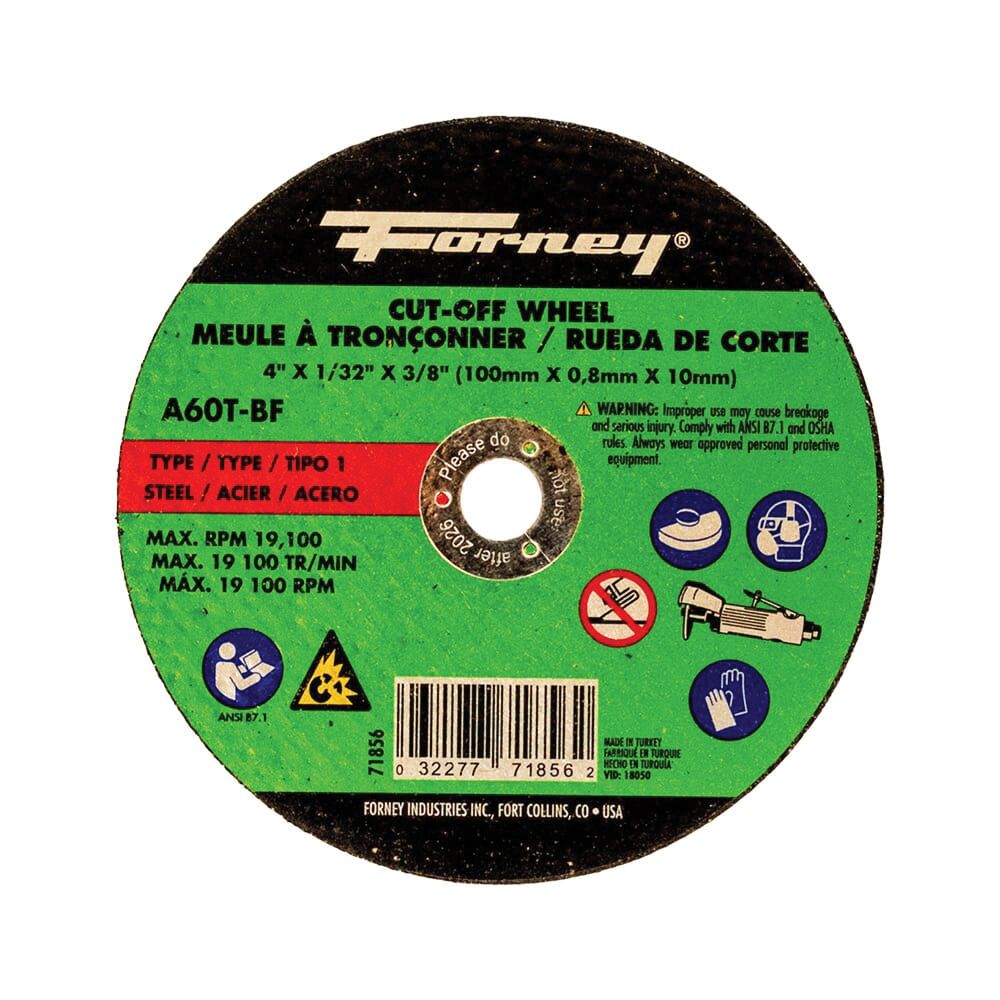 Forney 4 in. x 1/32 in. Type 1 Metal Cut-Off Wheel