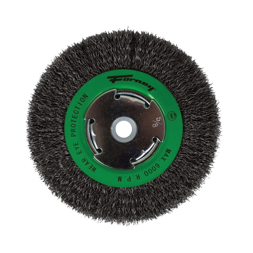 Forney 6 in. Wire Bench Wheel Brush