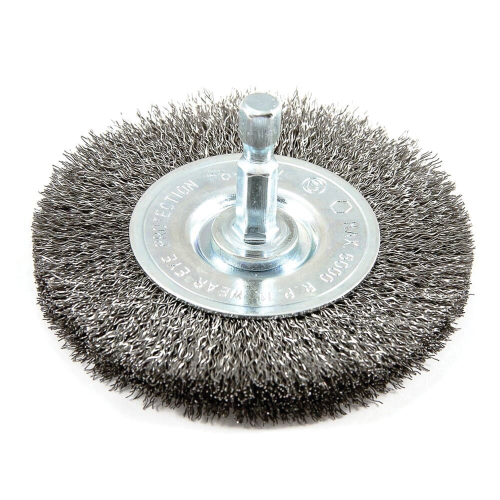 Forney 3 in. Crimped Wire Wheel Brush