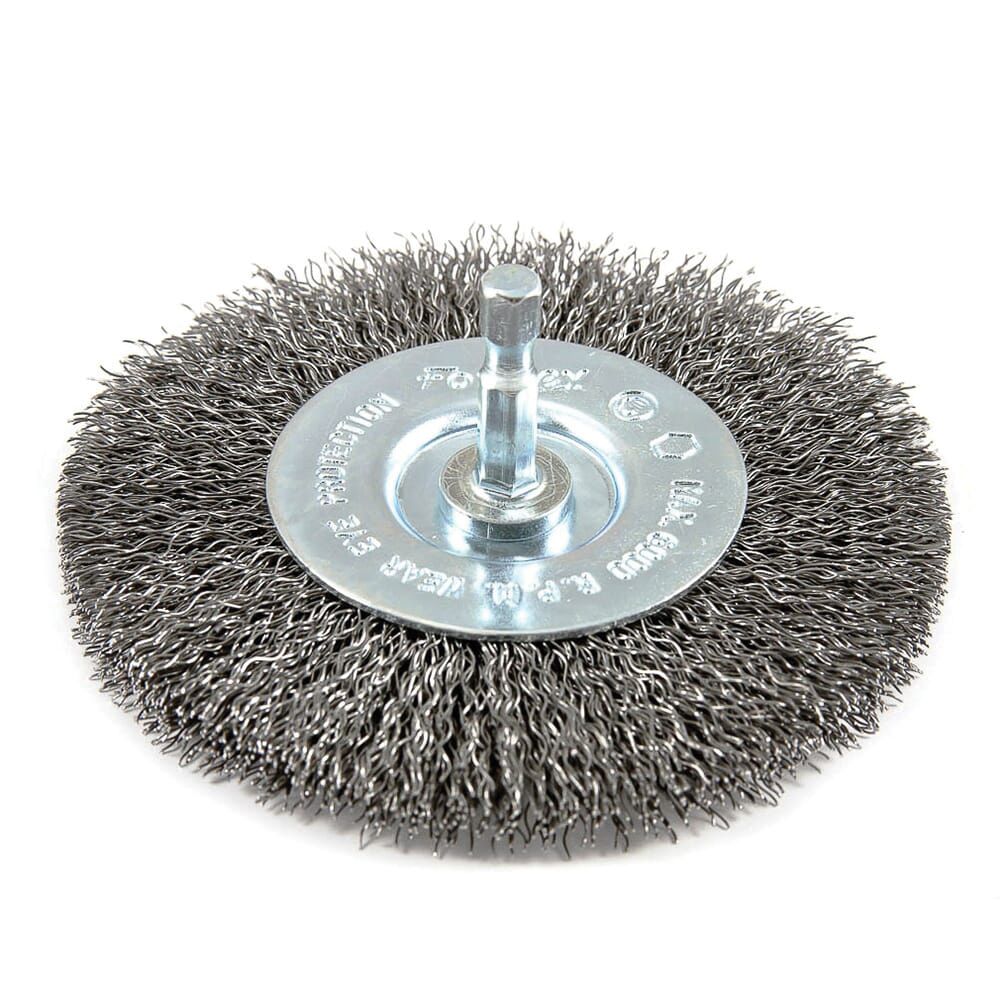 Forney 4 in. Coarse Crimped Wire Wheel Brush