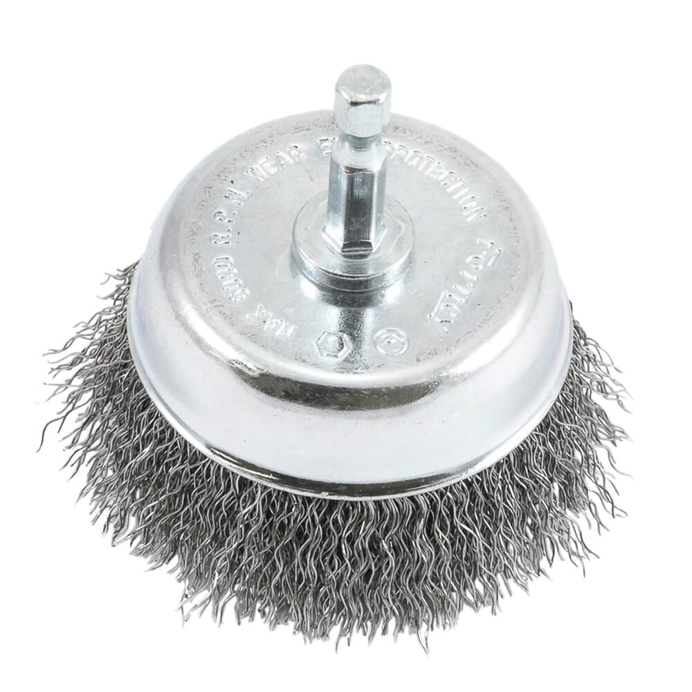 Forney 3 in. Crimped Wire Cup Brush