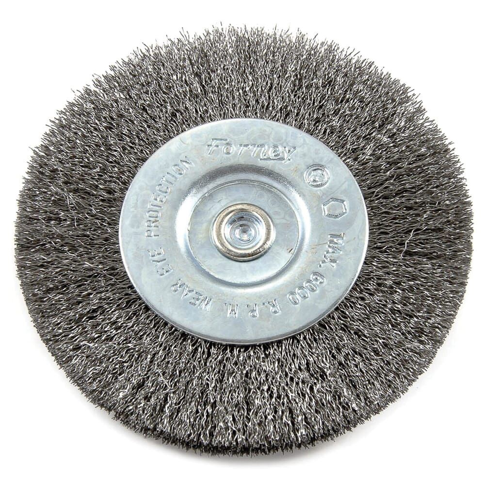 Forney 4 in. Fine Crimped Wire Wheel Brush