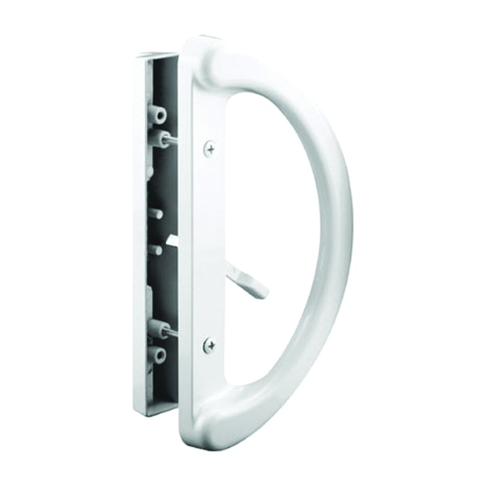 Prime-Line Products White Sliding Door Mortise Handleset
