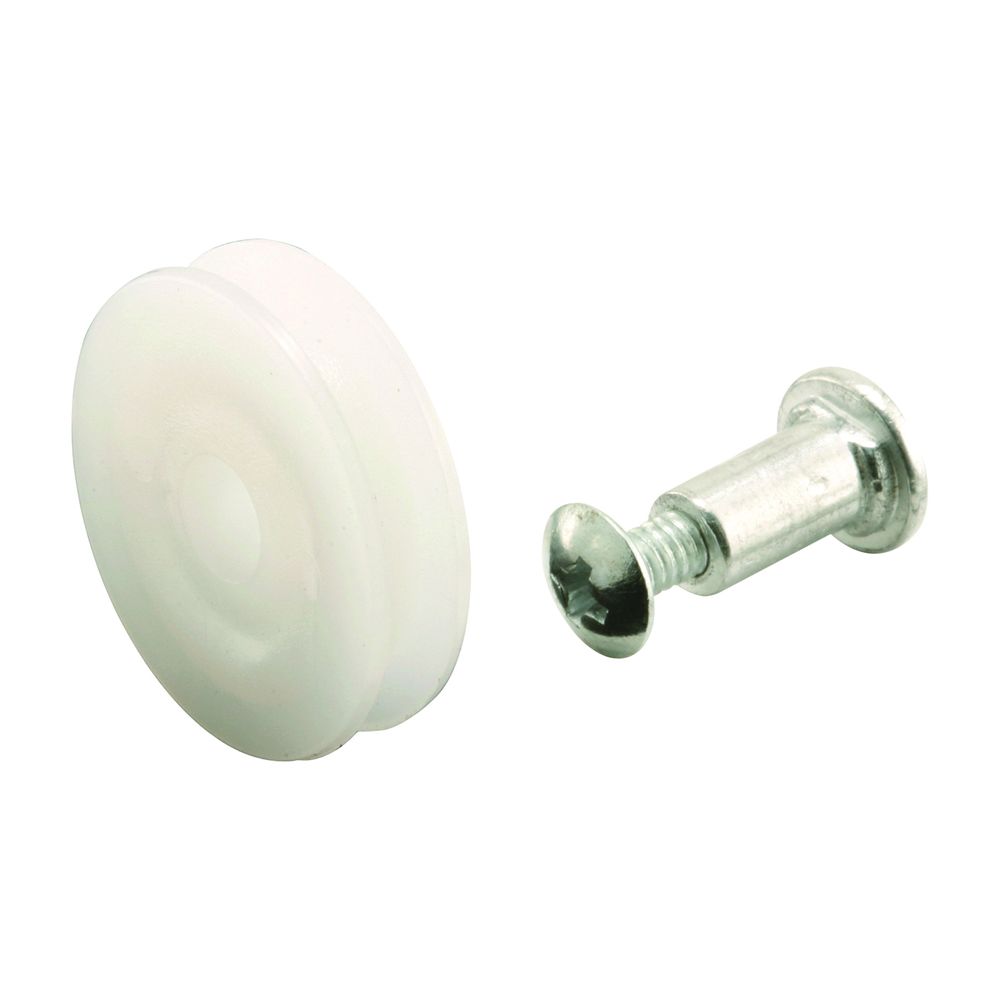 Prime-Line 1 in. White Nylon Door Roller Assembly