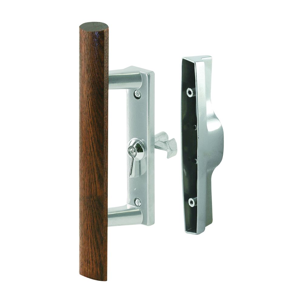 Prime-Line 2-1/8 in. Aluminum and Wood Sliding Door Handle