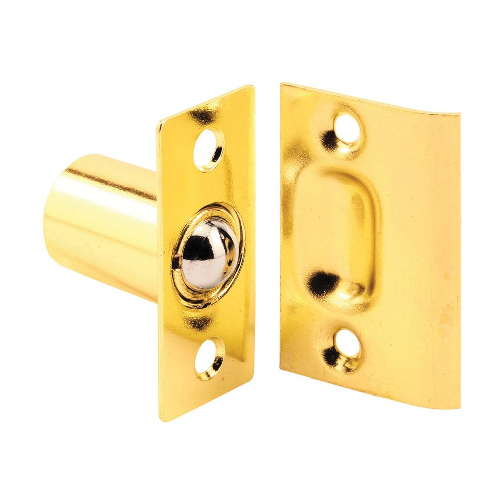 Prime Line Products 27/32 in. Brass Plated Ball Catch