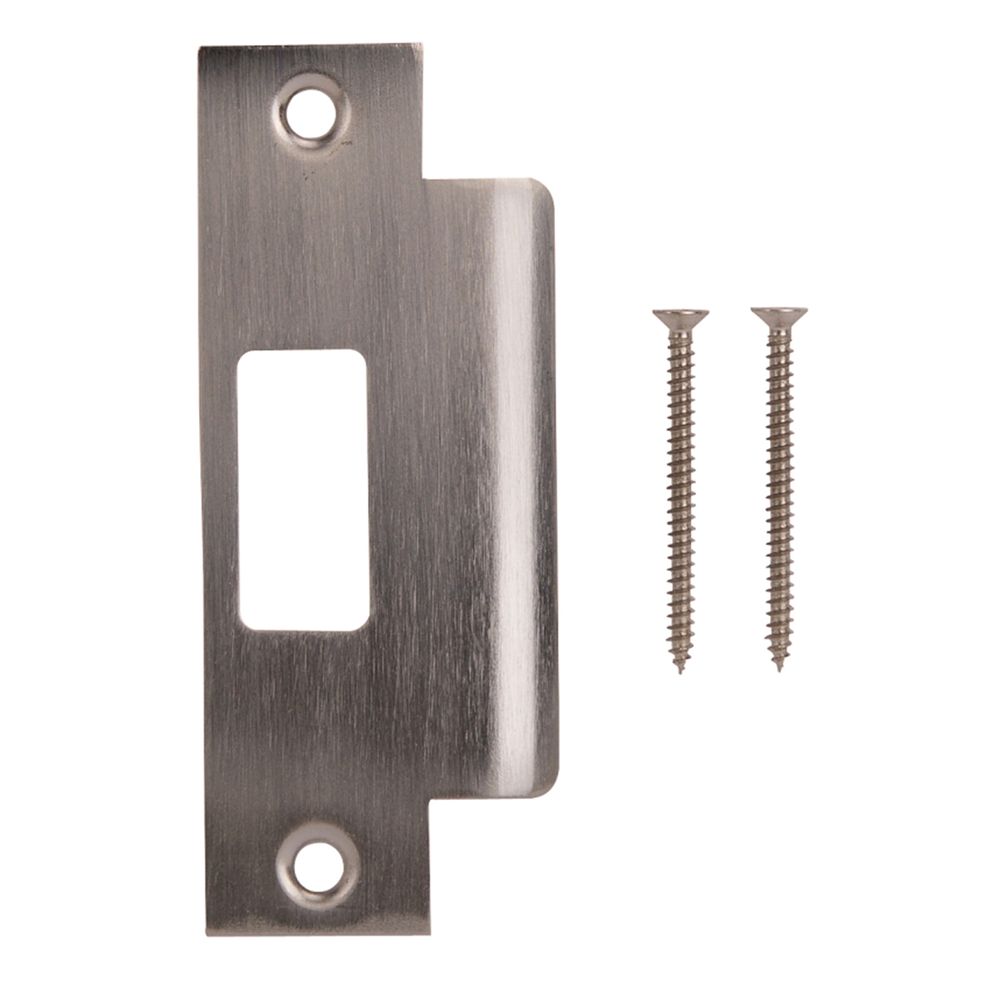 Prosource 4-7/8 in. Brushed Nickel Large Lip Strike Plate