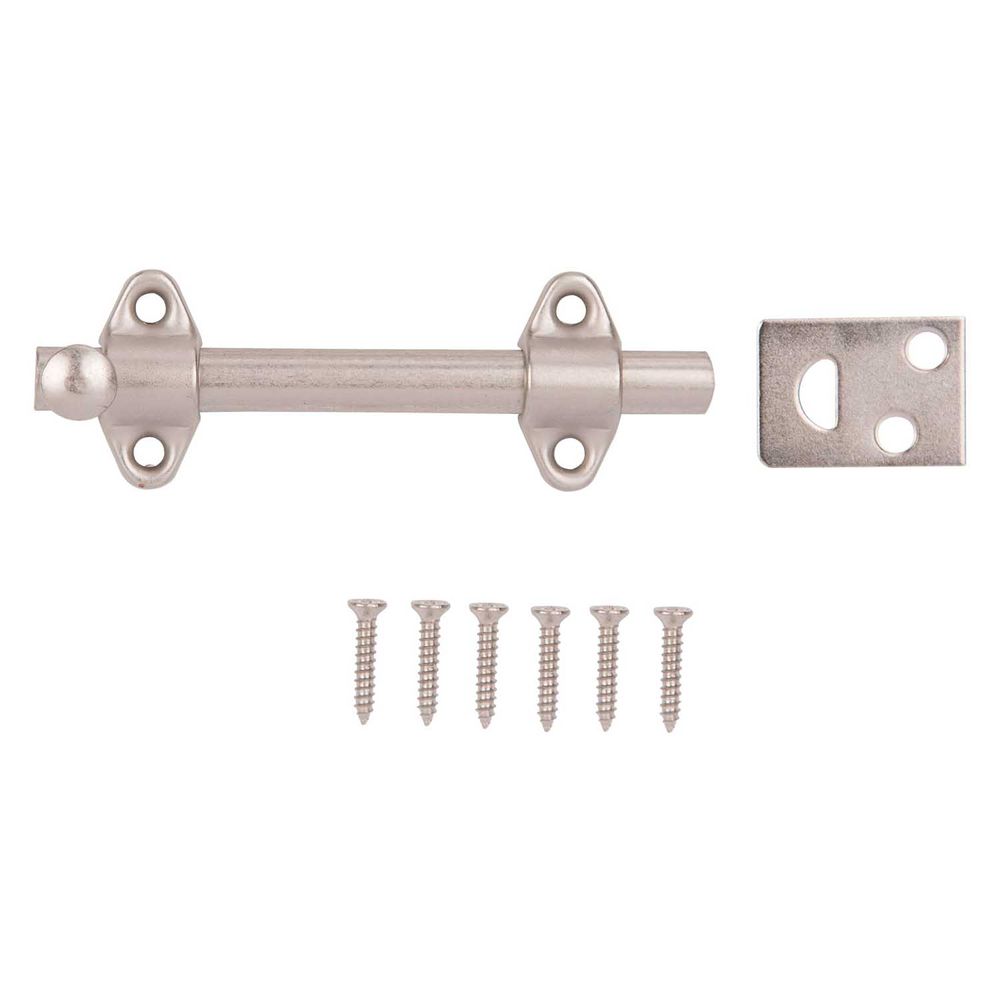 Mintcraft 4 in. Satin Chrome Surface Bolt