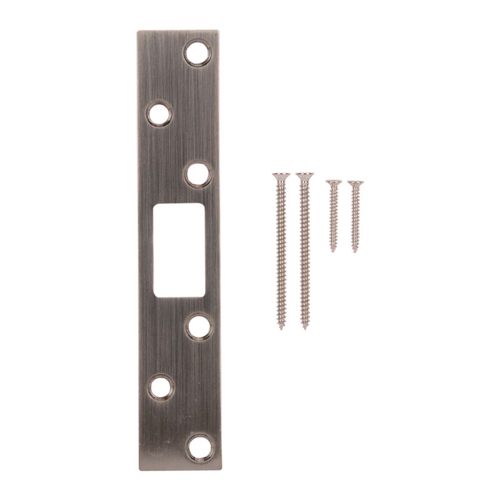 ProSource 1-1/8 in. x 6 in. Satin Nickel Security Door Latch Strike