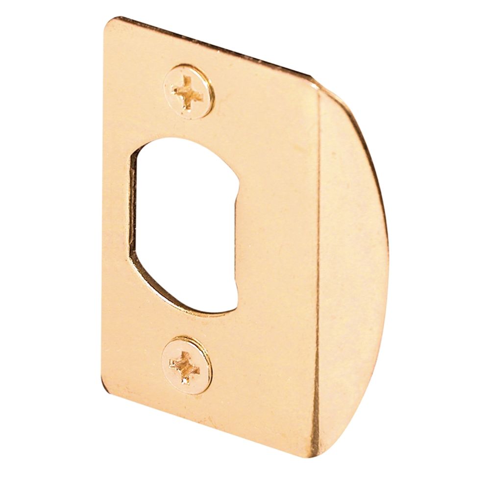 Prime Line Products 2-1/4 in. Brass Door Strike Plate