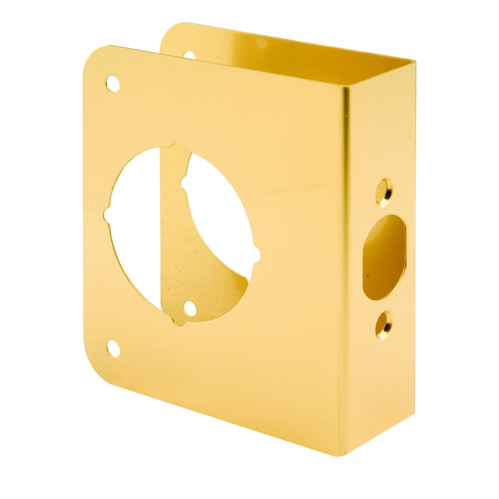 Prime Line Products 1-3/8 in. Brass Lock and Door Reinforcer