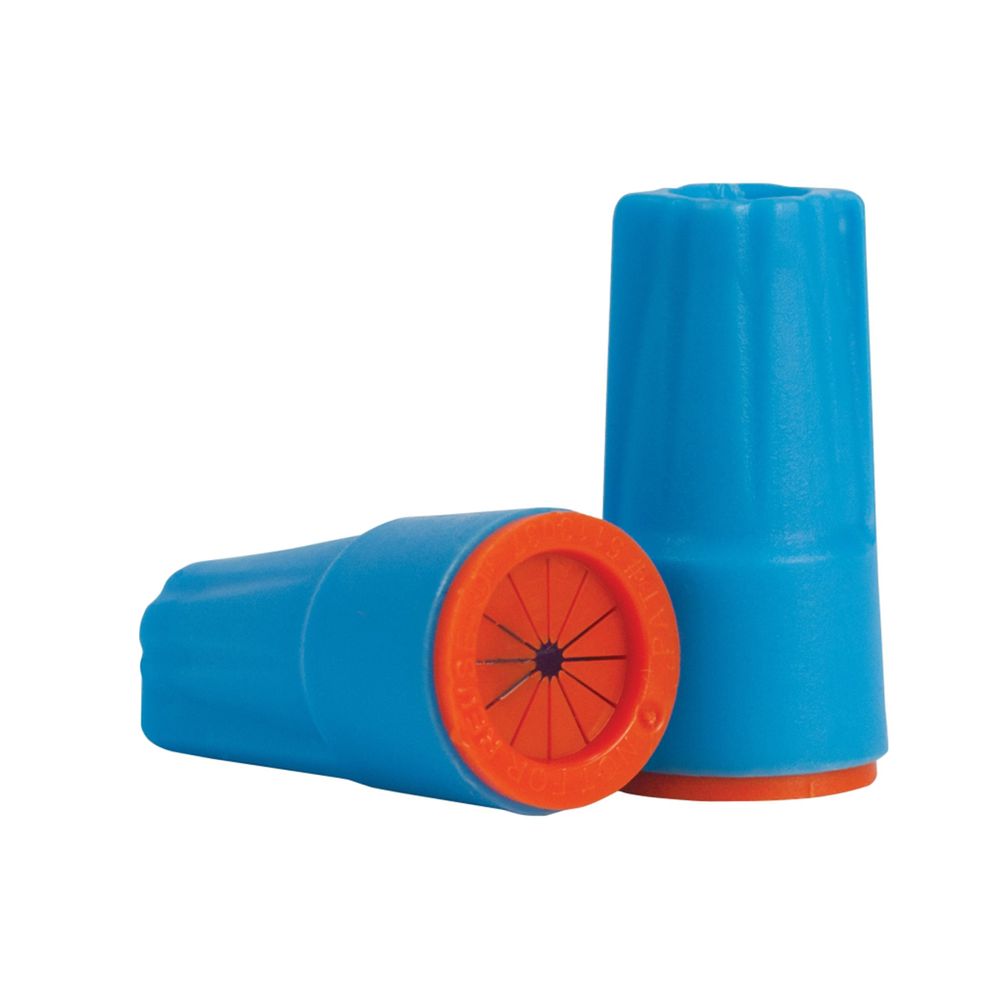 King Innovation Dryconn Aqua/Orange Wire Connector, 6-Pack