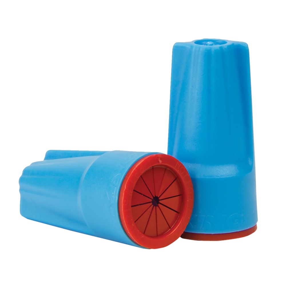 King Innovation Dryconn Aqua/Red Wire Connector, 20-Pack