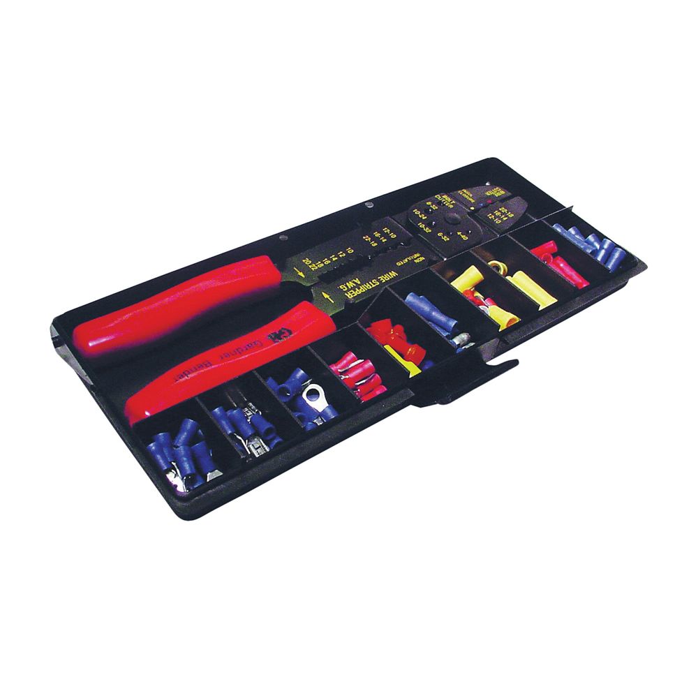 Gardner Bender 100-Piece Stripper, Crimper, and Insulated Terminal Kit