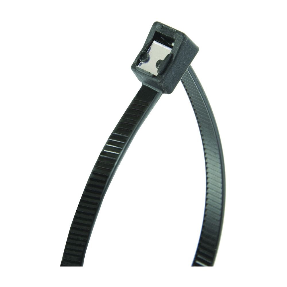 Gardner Bender 8 in. 50 lb. Black Self-Cutting Cable Tie