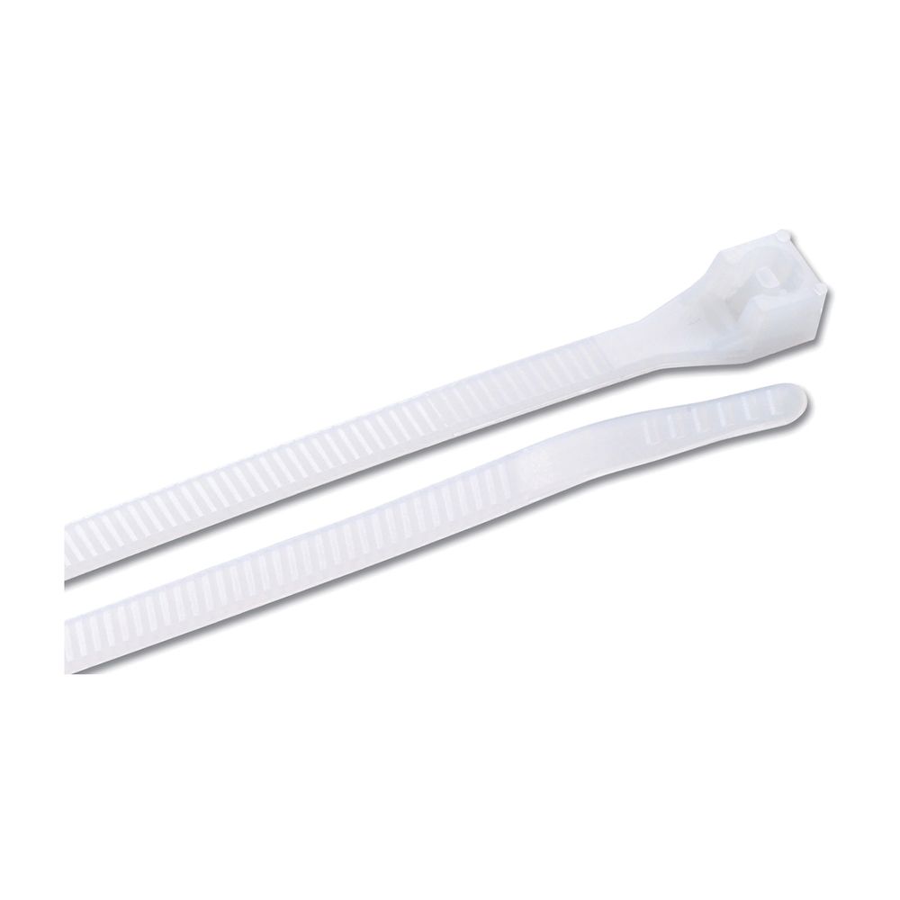 Gardner Bender 11 in. Natural Double-Lock Cable Tie, 100-Pack