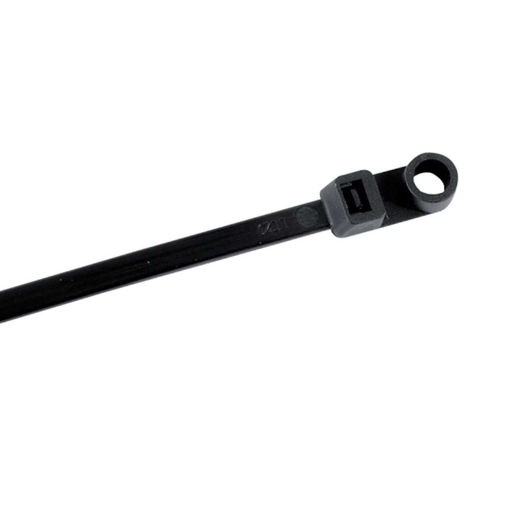 Gardner Bender 8 in. Black Mounting Cable Ties, 15-Pack