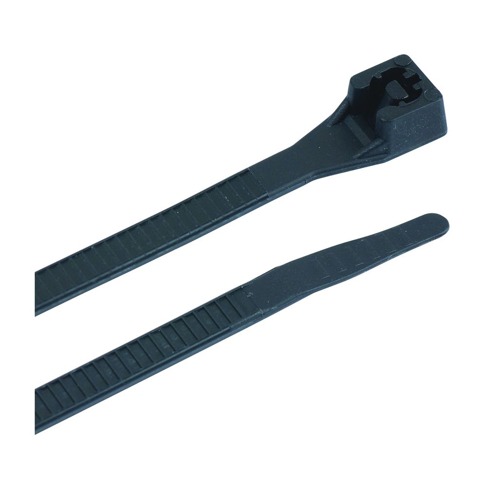 Gardner Bender 8 in. 75 lb. UV Black Double-Lock Cable Tie, 1,000-Piece