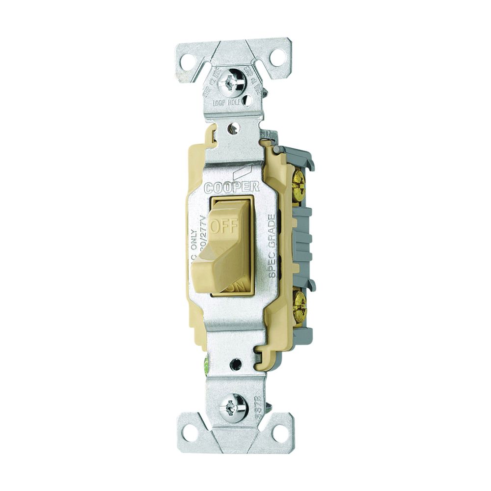 Eaton Wiring 20A 120/277V Ivory Toggle Switch
