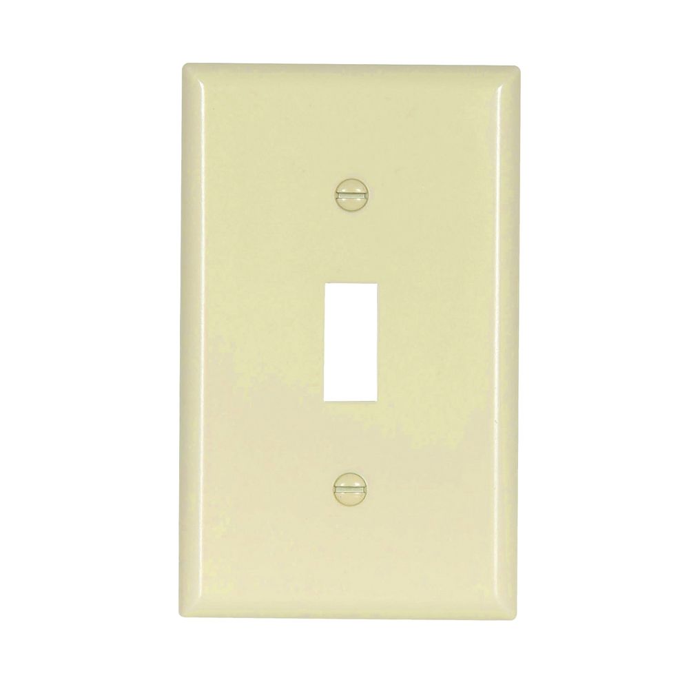 Eaton Wiring 1-Gang Light Almond Switch Wallplate