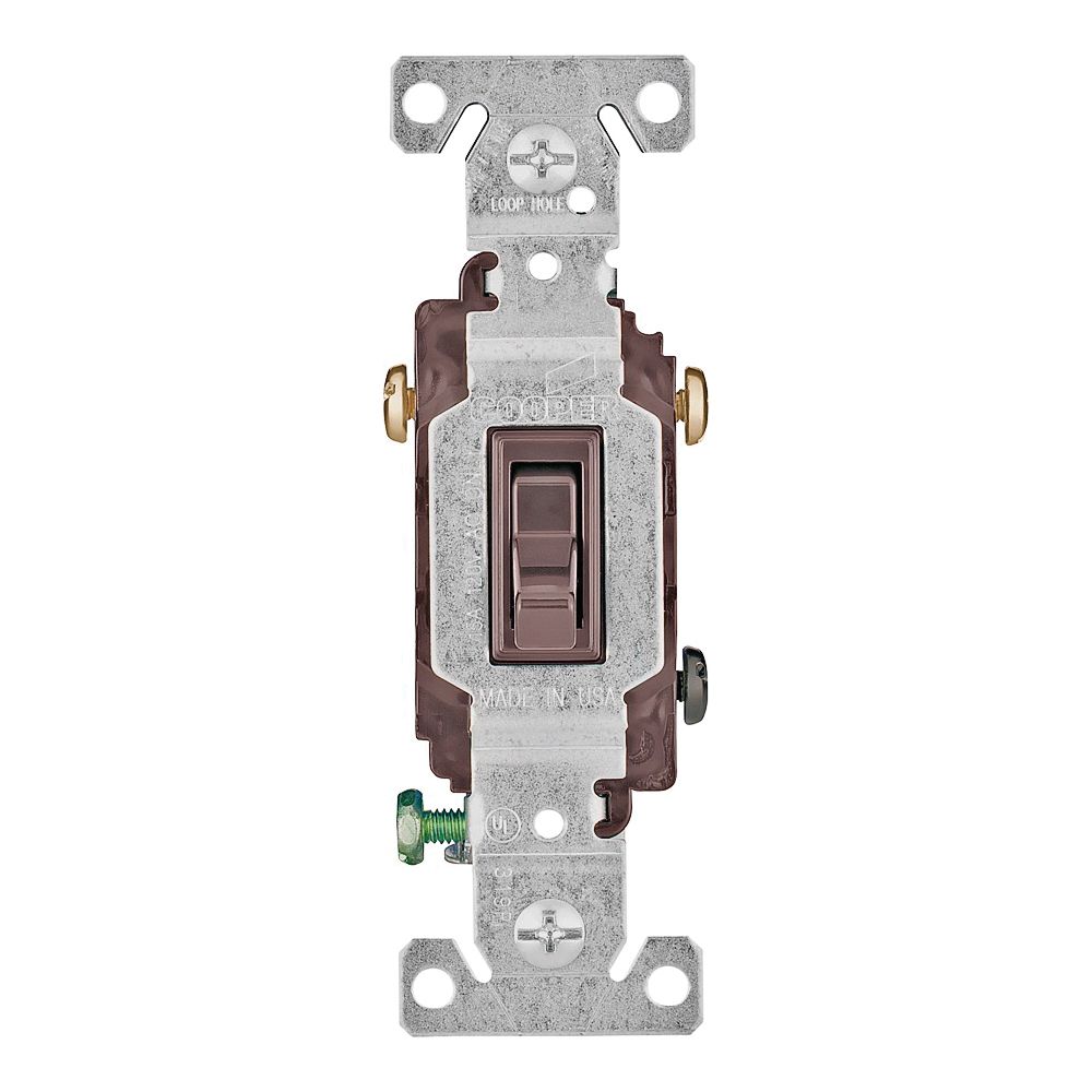 Eaton Wiring 3-Way Quiet Grounding Toggle Switch