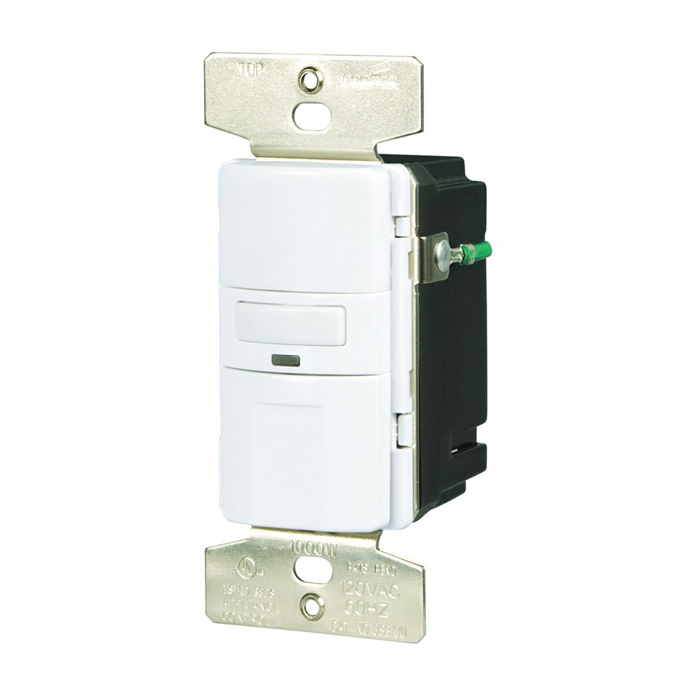 Eaton Wiring White 1,000 W Occupancy Motion Sensor Switch