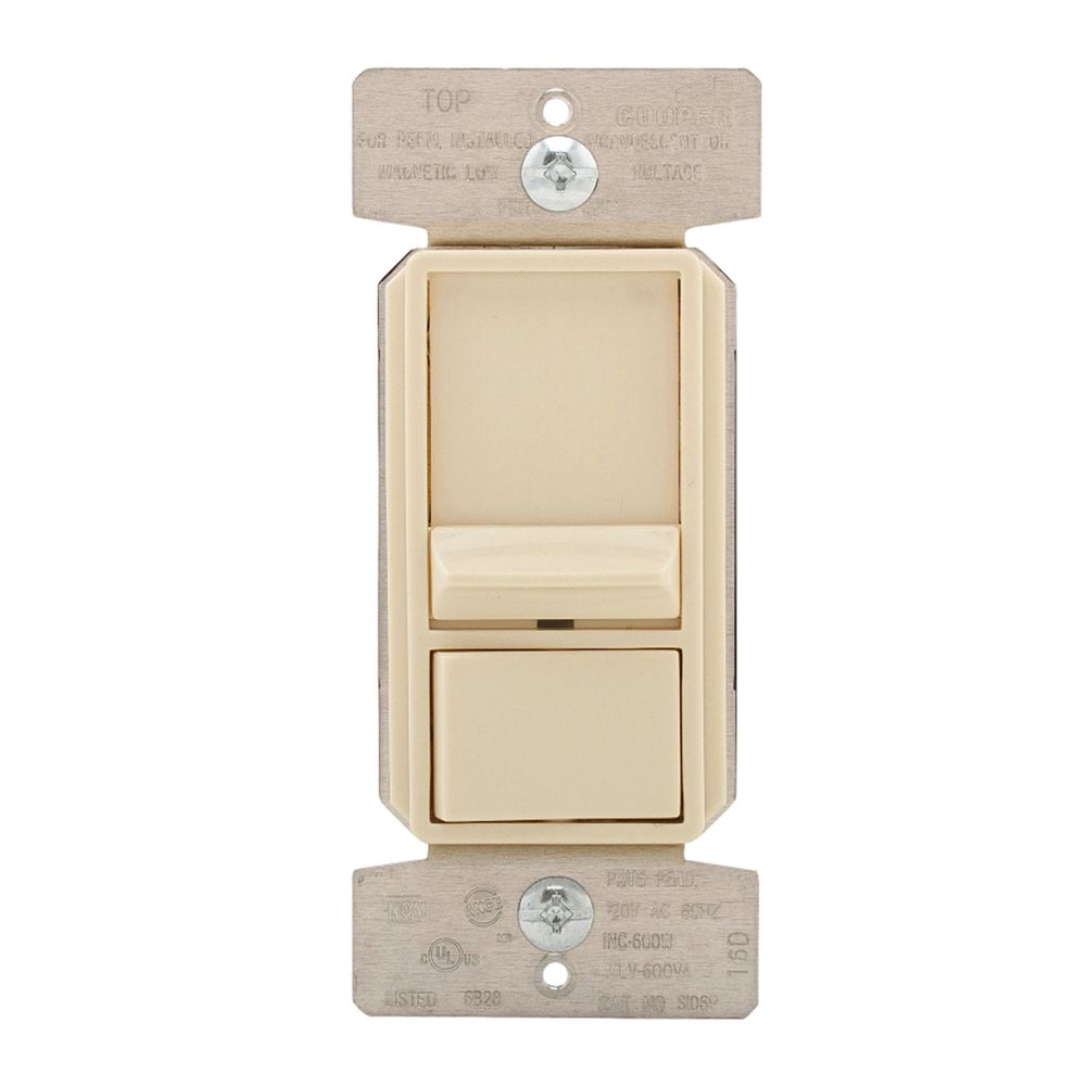 Eaton Wiring Light Almond Preset Slide Dimmer