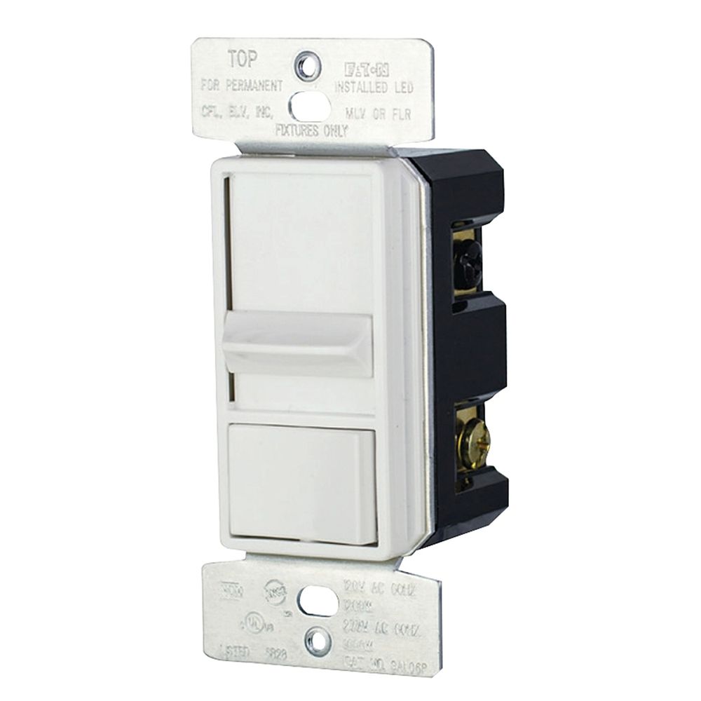 Eaton Wiring 3-Way Slide Dimmer, White