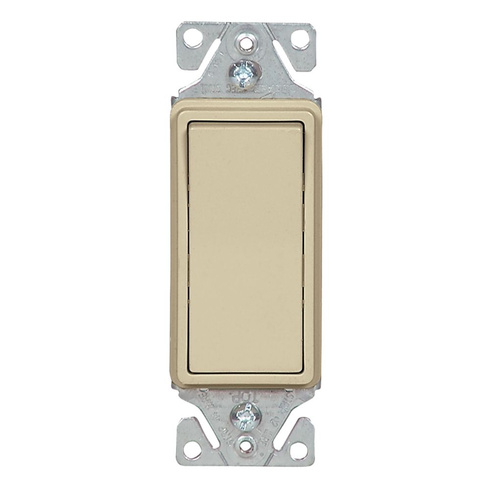 Eaton Wiring 15 AMP 3-Way Ivory Decorator Rocker Switch