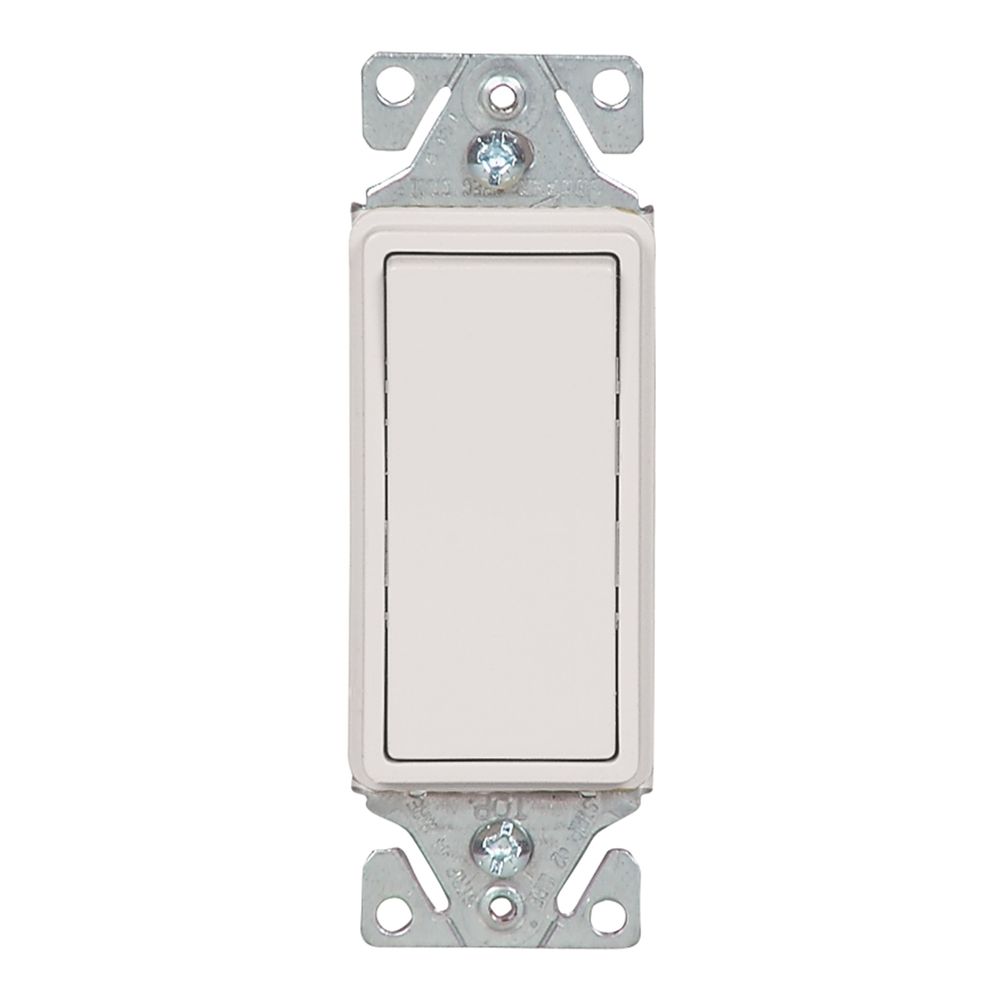 Eaton Wiring 15 AMP 3-Way Decorator Rocker Switch, White