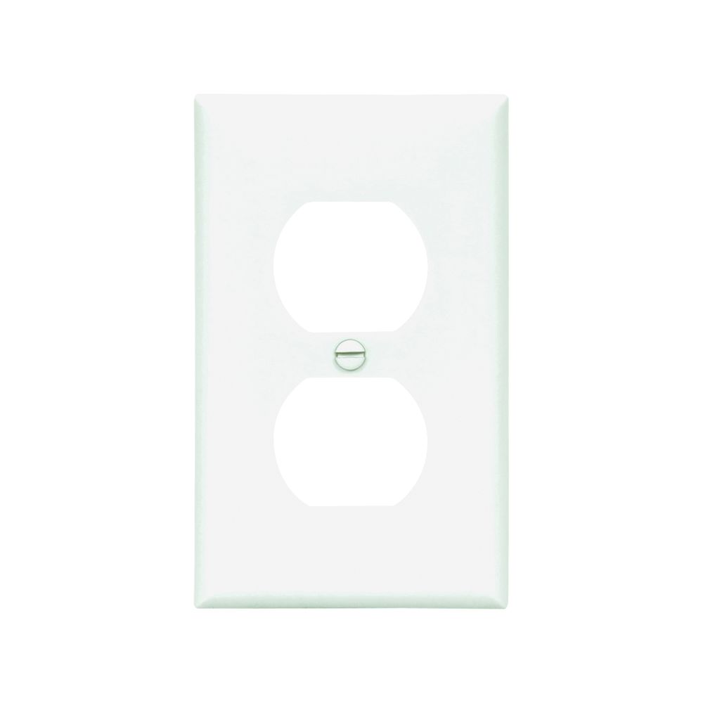 Eaton Wiring 1-Gang Duplex Receptacle Wallplate, White