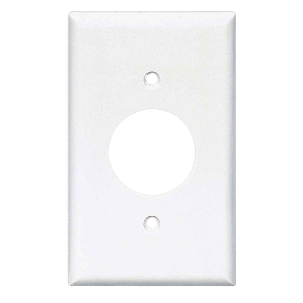 Eaton Wiring 1-Gang Single Receptacle Standard Wallplate