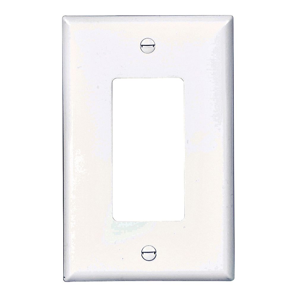 Eaton Wiring 1-Gang Midsize Decorator Wallplate, White