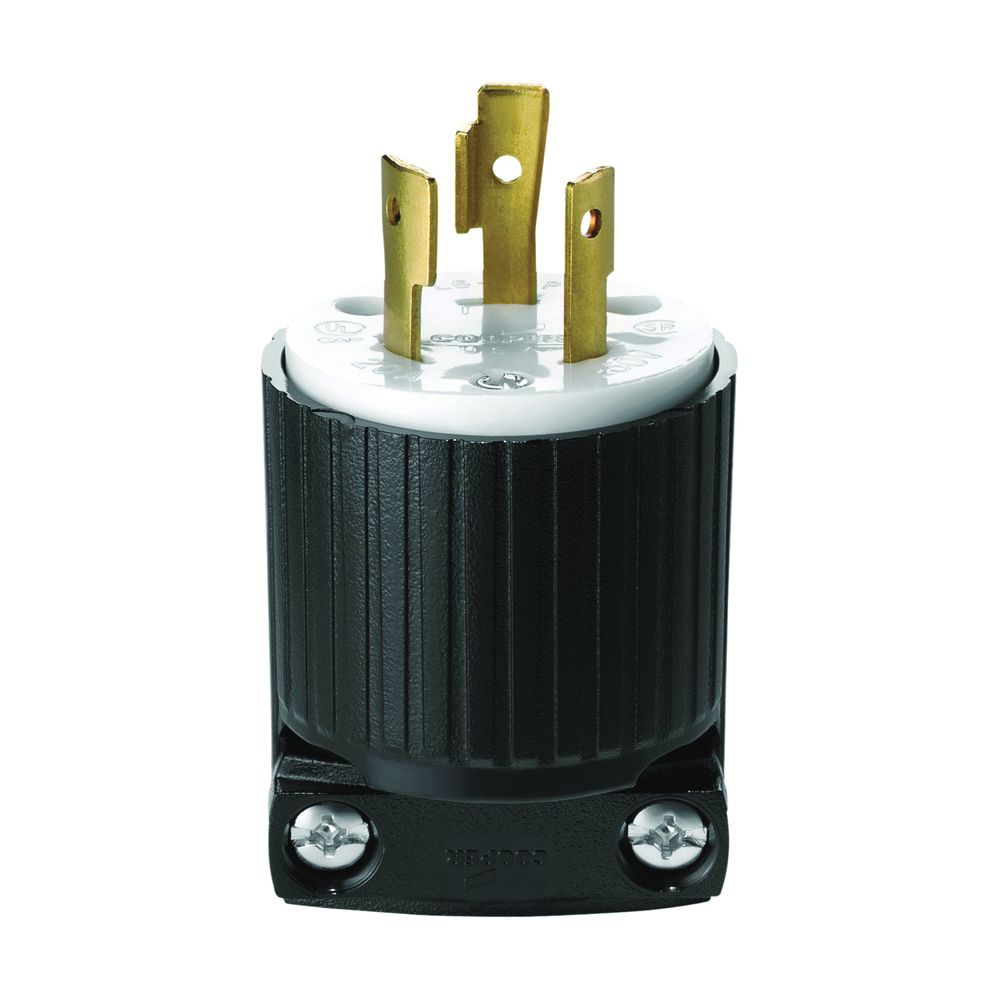 Eaton Wiring Locking Grounding 3-Wire 2-Pole 250V Plug