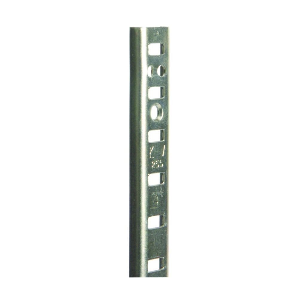 Knape & Vogt Mfg 24 in. Bright Zinc Pilaster Shelf Standard