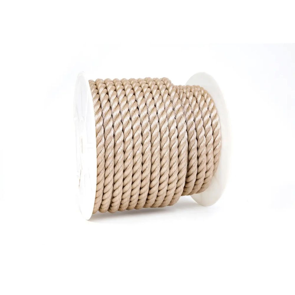Baron Mfg 5/8 in. x 140 ft. Tan Twisted Polypropylene Rope