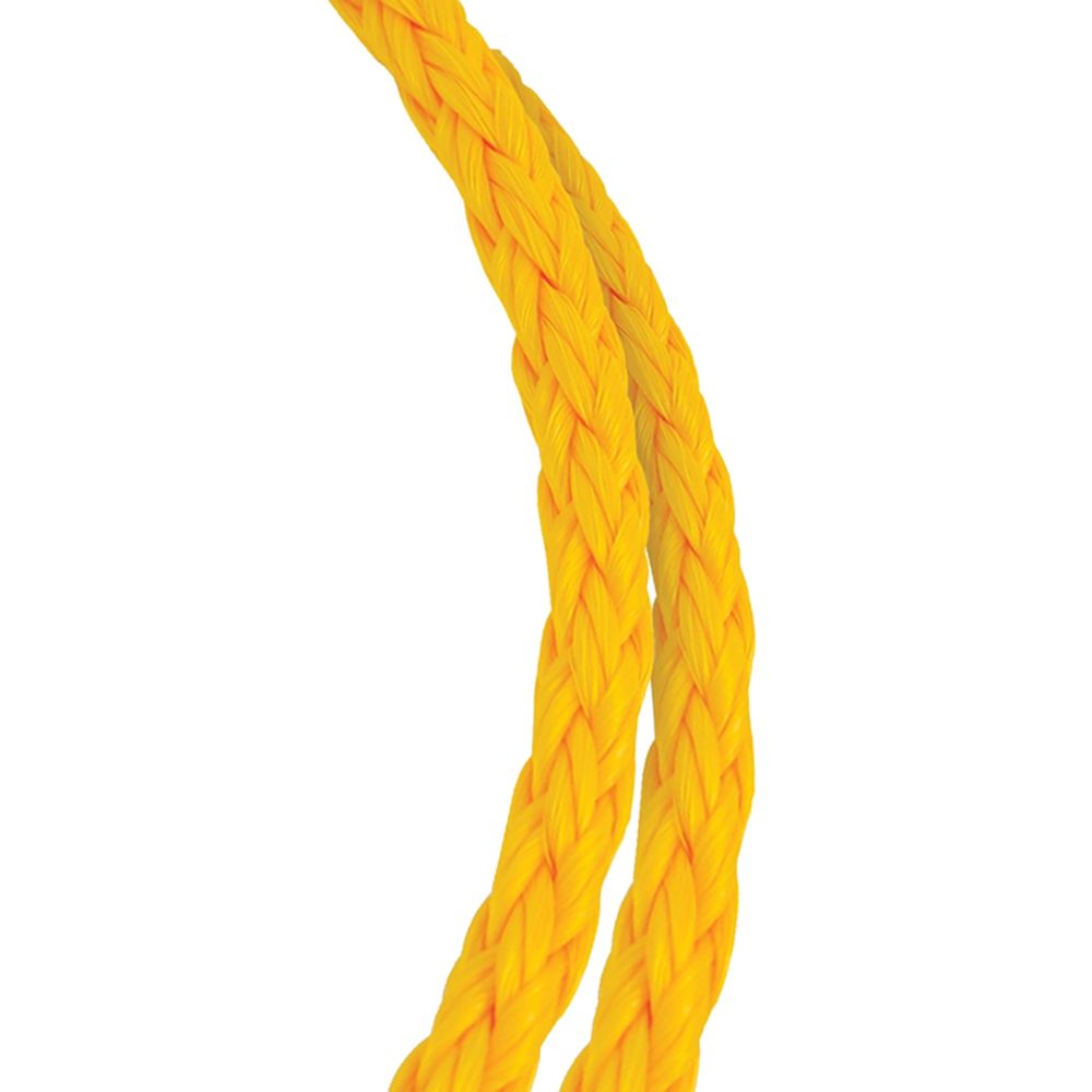Baron Mfg 3/8 in. x 500 ft. Yellow Hollow Braided Polypropylene Rope